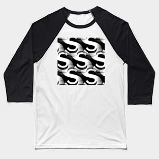 Letter S, the pattern 5 Baseball T-Shirt